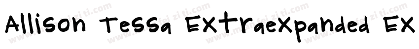 Allison Tessa Extraexpanded Extra字体转换